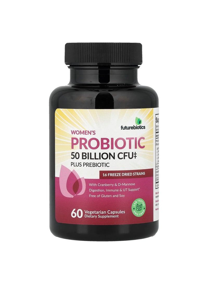 Women's Probiotic Plus Prebiotic, 60 Vegetarian Capsules